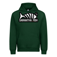 Forest Green SAMANTHA FISH MUSIC ARTWORK Essential Urban Hoodie - ArtChic