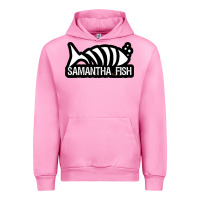 Fuchsia Pink SAMANTHA FISH MUSIC ARTWORK Essential Urban Hoodie - ArtChic