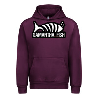Mauve Wine SAMANTHA FISH MUSIC ARTWORK Essential Urban Hoodie - ArtChic