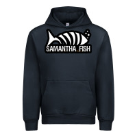 Navy SAMANTHA FISH MUSIC ARTWORK Essential Urban Hoodie - ArtChic