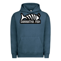 Pigment Midnight Navy SAMANTHA FISH MUSIC ARTWORK Essential Urban Hoodie - ArtChic