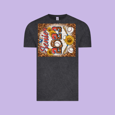 Senior 2023 Baseball Vintage Tee Designed By Tumblerdesignbyshophia