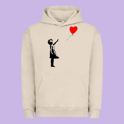 Banksy Girl With Balloon Urban Hoodie Designed By Artchic