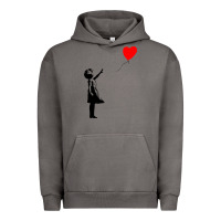 Pigment Tornado banksy girl with balloon Urban Hoodie - ArtChic
