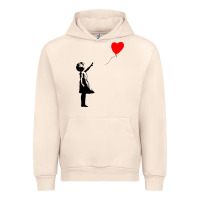 Sandshell banksy girl with balloon Urban Hoodie - ArtChic