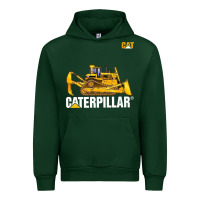 Forest Green bulldozercat 1 Urban Hoodie - ArtChic