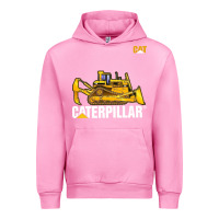 Fuchsia Pink bulldozercat 1 Urban Hoodie - ArtChic
