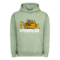 Pigment Oil Green bulldozercat 1 Urban Hoodie - ArtChic