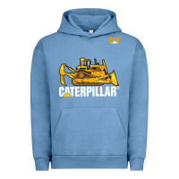 Pigment Pebble Blue bulldozercat 1 Urban Hoodie - ArtChic