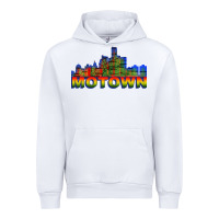 White MOTOWN Urban Hoodie - ArtChic