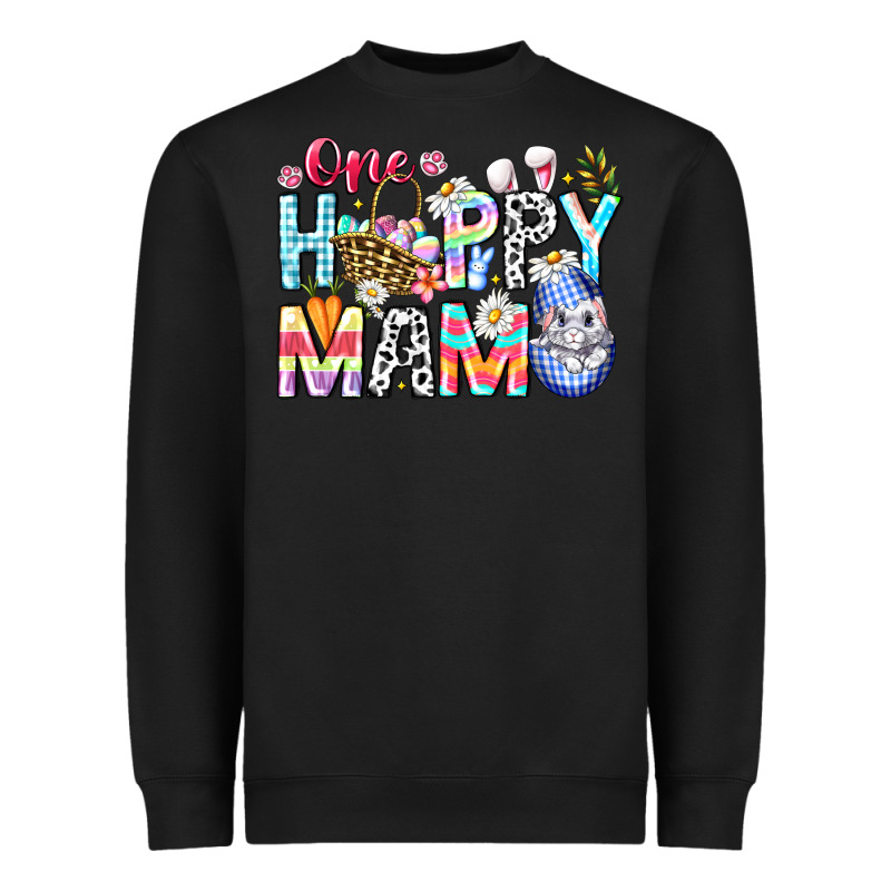 One Happy Mama Easter Bunny Heavyweight Sweatshirt by CowhideDigitalArt | Teevron