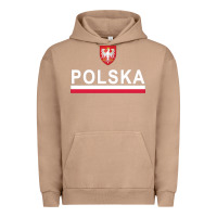 Pigment Burro Sporty Polska Flag And Emblem Polish Coat Of Arms Pullover Hoodie Urban Hoodie - ArtChic