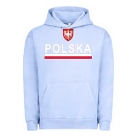 Pigment Grape Ice Sporty Polska Flag And Emblem Polish Coat Of Arms Pullover Hoodie Urban Hoodie - ArtChic