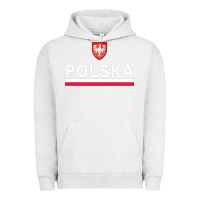 Pigment Lunar Rock Sporty Polska Flag And Emblem Polish Coat Of Arms Pullover Hoodie Urban Hoodie - ArtChic