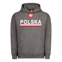 Pigment Tornado Sporty Polska Flag And Emblem Polish Coat Of Arms Pullover Hoodie Urban Hoodie - ArtChic