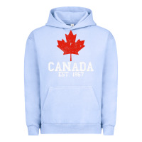 Pigment Grape Ice vintage canada est.1867 maple leaf canadian flag r Urban Hoodie - ArtChic
