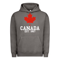 Pigment Tornado vintage canada est.1867 maple leaf canadian flag r Urban Hoodie - ArtChic