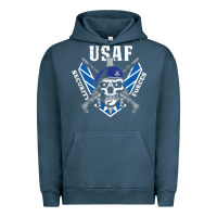 Pigment Midnight Navy US Air Force Security Forces Urban Hoodie - ArtChic
