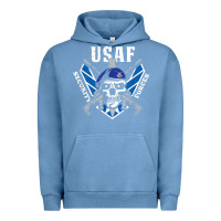 Pigment Pebble Blue US Air Force Security Forces Urban Hoodie - ArtChic