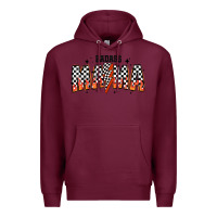 Burgundy baddas mama Premium Hoodie - CowhideDigitalArt
