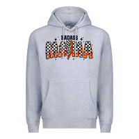 Heather Grey baddas mama Premium Hoodie - CowhideDigitalArt