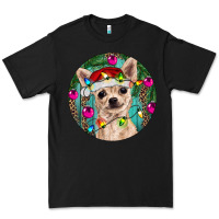Black Christmas Chihuahua Premium Tee - RanaPortraitStore