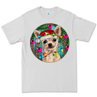 Dove Grey Christmas Chihuahua Premium Tee - RanaPortraitStore