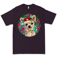 Plum Christmas Chihuahua Premium Tee - RanaPortraitStore