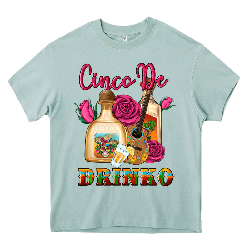 Cinco De Drinko Heavy Core Tee by Artiststas | Teevron