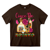 Chocolate Brown cinco de drinko Heavy Core Tee - Artiststas