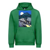 Emerald initial d poster hipster Urban Hoodie - ArtChic