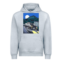Heather Grey initial d poster hipster Urban Hoodie - ArtChic