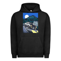 Pigment Black initial d poster hipster Urban Hoodie - ArtChic