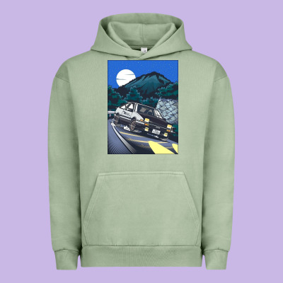 Initial D Poster Hipster Urban Hoodie Designed By Artchic