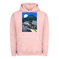 Pigment Salmon initial d poster hipster Urban Hoodie - ArtChic