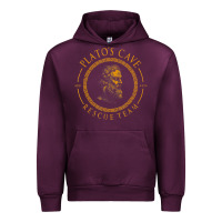 Mauve Wine platos cave rescue team ancient greek philosophy p Urban Hoodie - ArtChic