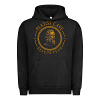 Pigment Black platos cave rescue team ancient greek philosophy p Urban Hoodie - ArtChic