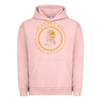Pigment Salmon platos cave rescue team ancient greek philosophy p Urban Hoodie - ArtChic