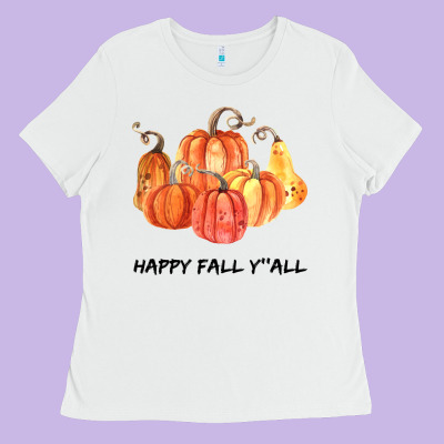 Happy Fall Y All Ladies Tee Designed By Bettercallsaul