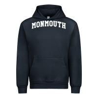 Navy Monmouth Arch Retro University Style Urban Hoodie - ArtChic