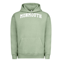 Pigment Oil Green Monmouth Arch Retro University Style Urban Hoodie - ArtChic