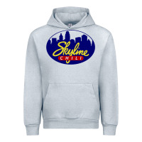 Heather Grey skyline chili Urban Hoodie - ArtChic