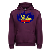 Mauve Wine skyline chili Urban Hoodie - ArtChic