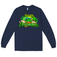 Navy St. Patrick's Day gnomes Long Sleeve Tee - HowdyJamesFarm