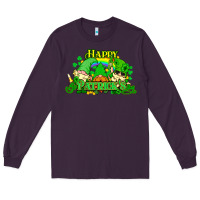 Plum St. Patrick's Day gnomes Long Sleeve Tee - HowdyJamesFarm