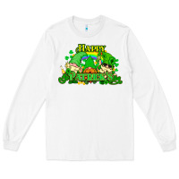 White St. Patrick's Day gnomes Long Sleeve Tee - HowdyJamesFarm