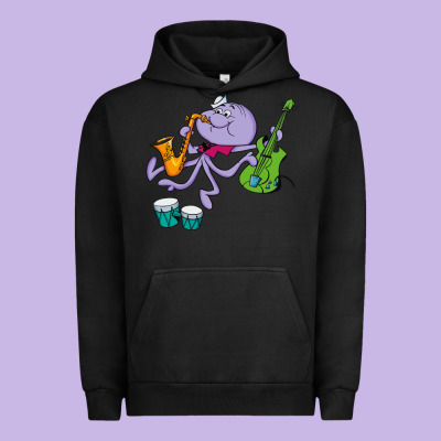 Squiddly Diddly Urban Hoodie Designed By Artchic