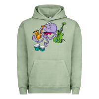 Pigment Oil Green squiddly diddly Urban Hoodie - ArtChic