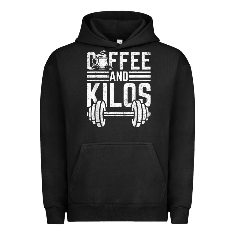Coffee And Kilos Weightlifting Gift Urban Hoodie by ArtChic | Teevron