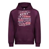 Mauve Wine Aunt I m A Big Cup Of Wonderful Funny Aunt Gift Tee Urban Hoodie - trangStudio